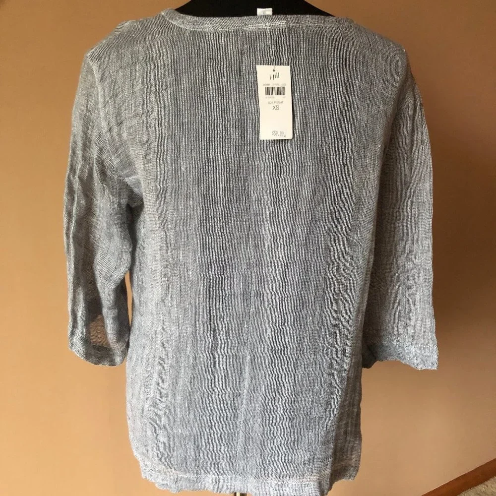 Pure J.Jill  Linen Blouse - Picture 3 of 7